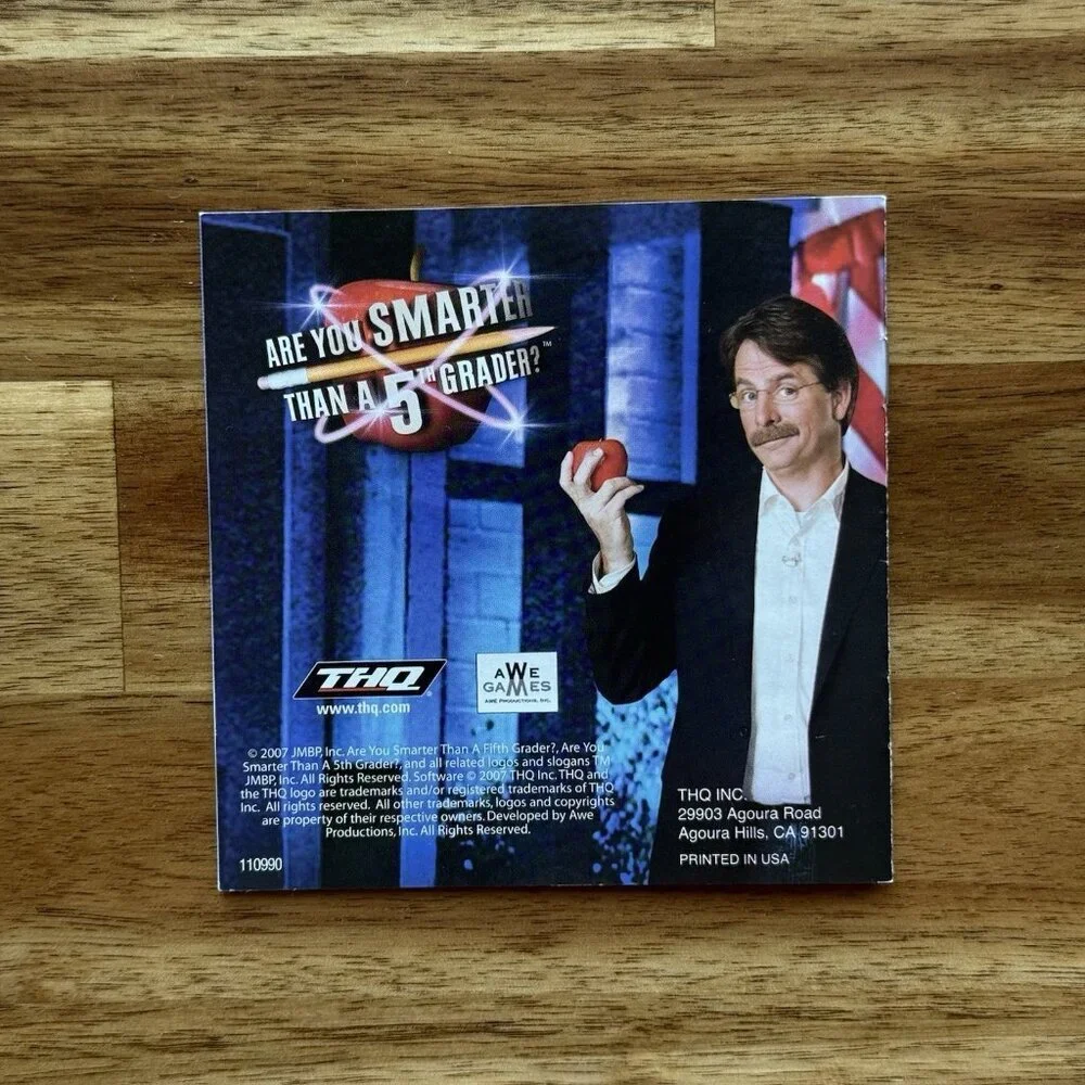 Are You Smarter Than a‎ 5th Grader? Nintendo DS Complete In Box CIB Works Tested